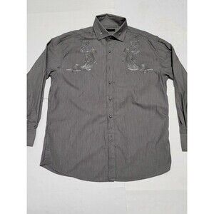 (#A1) 2 Be Long Sleeve Button Down Size Men's 3XLT Gray